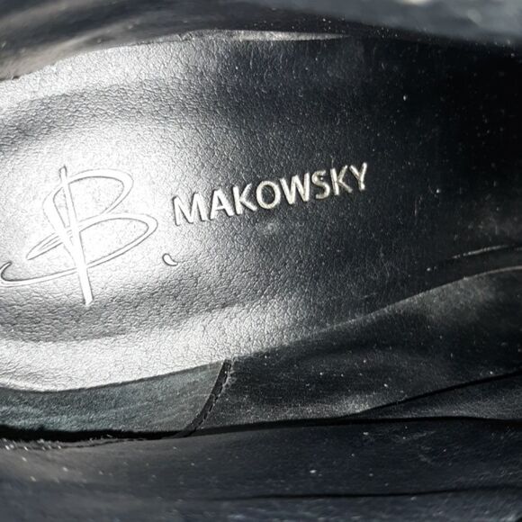 b. Makowsky BFQuill Leather Cowgirl‎ Ankle Boots 9 - Picture 7 of 8